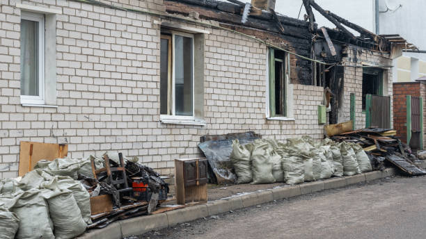 Professional Fire Damage Removal technician working in Chantilly, VA
